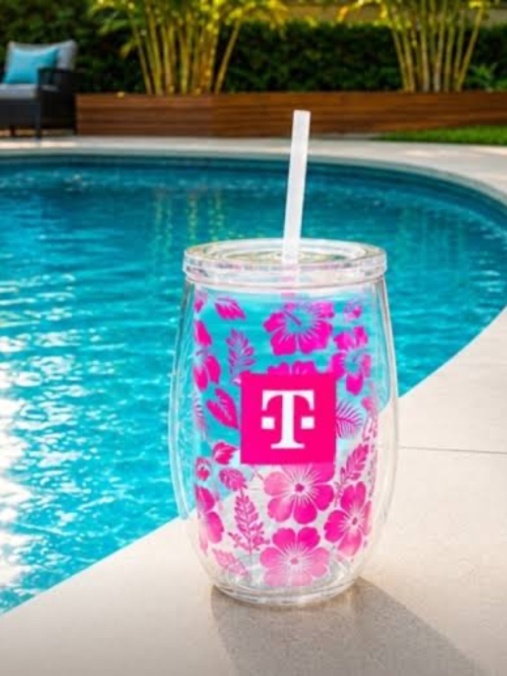 T-Mobile Tuesdays 2026 Tumbler Cup w Lid & Straw